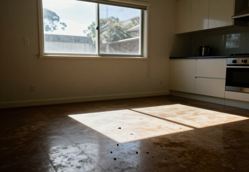 Rodent infestation in a Willmot garage before treatment